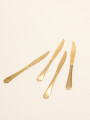 Cuchillo Olivo Set 4 Un. Dorado Color Unico