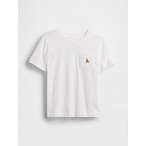 BF SS SOLID PKT TEE BLUE GALAXY 6-12M WHITE V2 GLOBAL