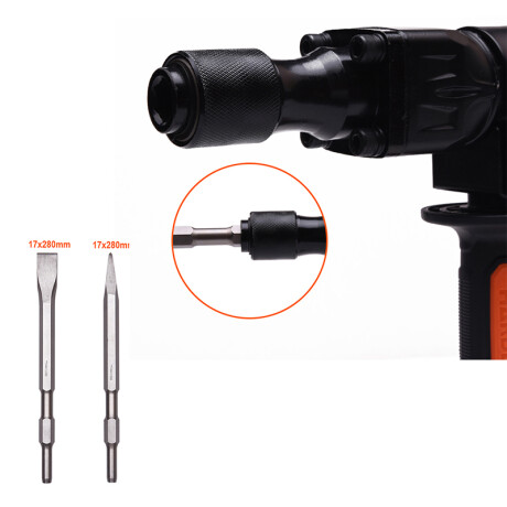 MARTILLO DEMOLEDOR 12J 1100W CON MALETIN Y ACC PRO HARDEN ++ N/a