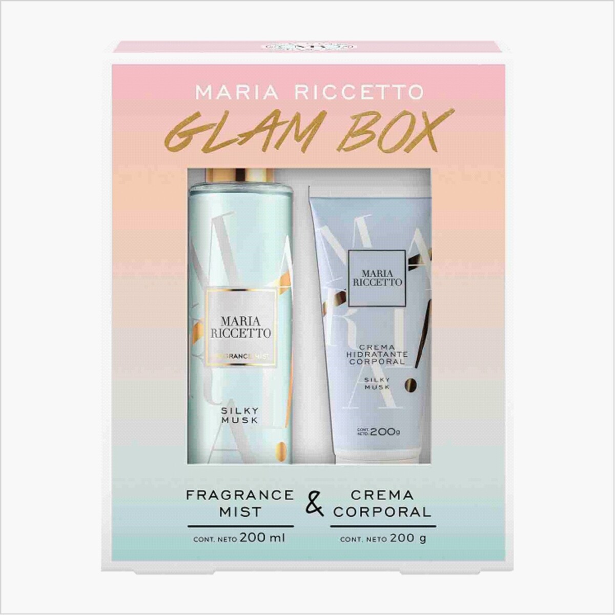 Set Perfume Maria Riccetto Silky Musk 200ml + 200g 