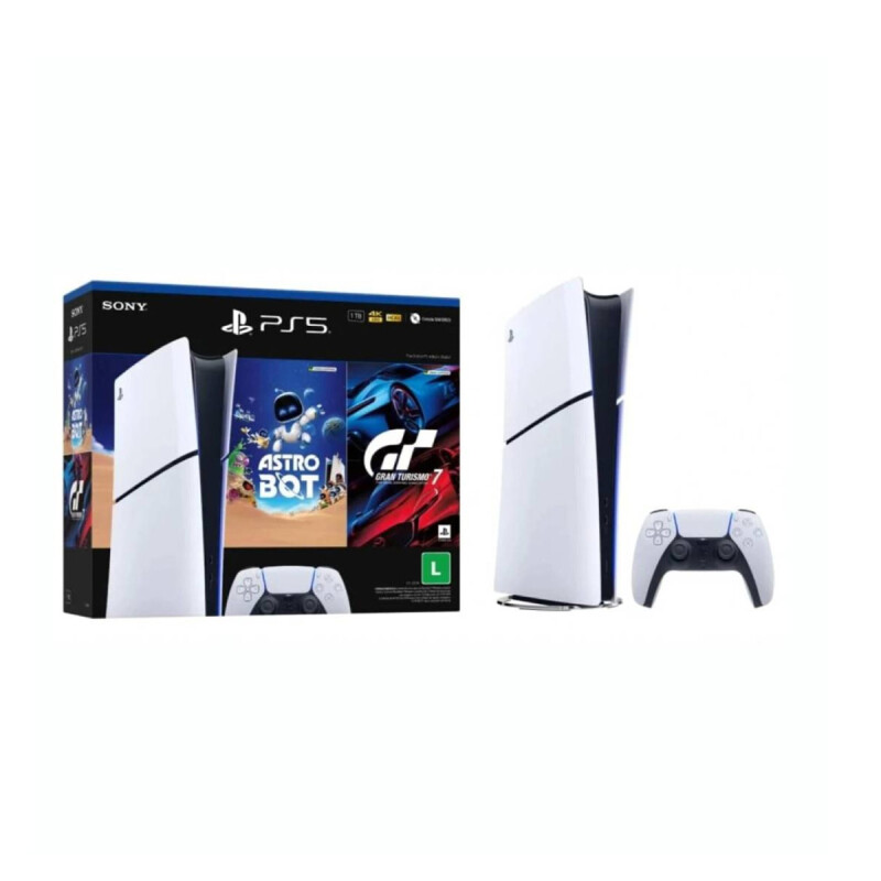 Consola PS5 PlayStation 5 Digital Sony Slim + AstroBot, GT7 Consola PS5 PlayStation 5 Digital Sony Slim + AstroBot, GT7