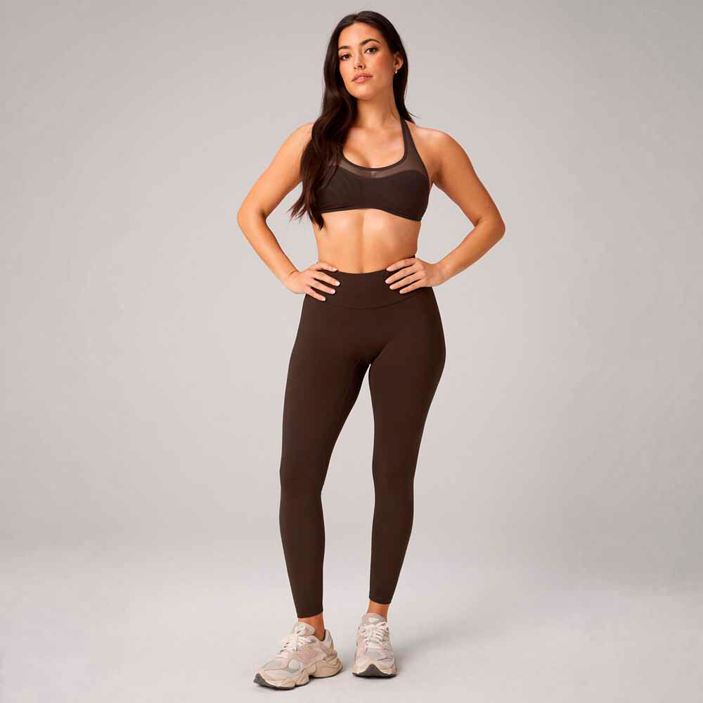 Bra Mesh Low Impact Bra Mujer Dark Sienna