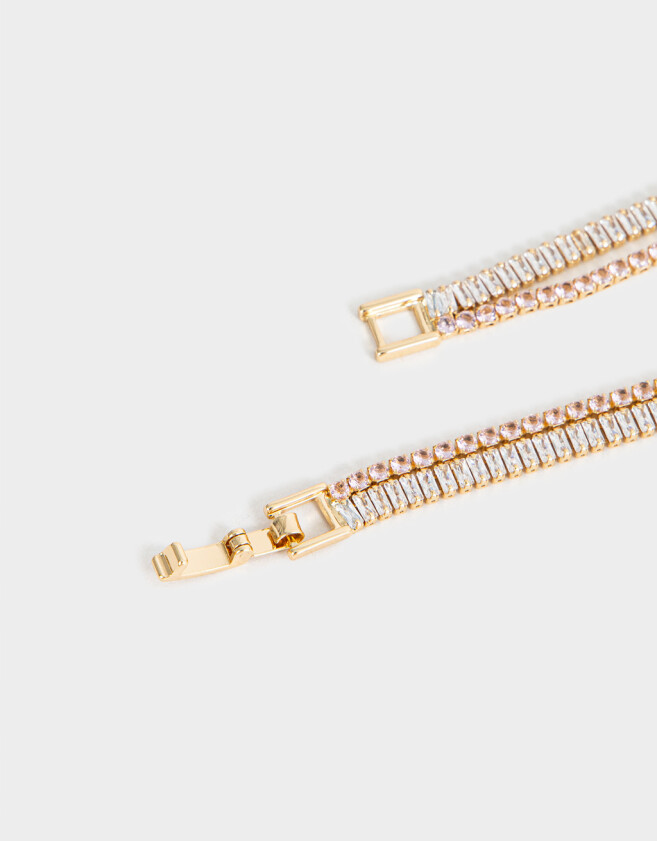 Pulseras Flexibles Premium Gold Pulsera Flexible Bañada En Oro - Dorado