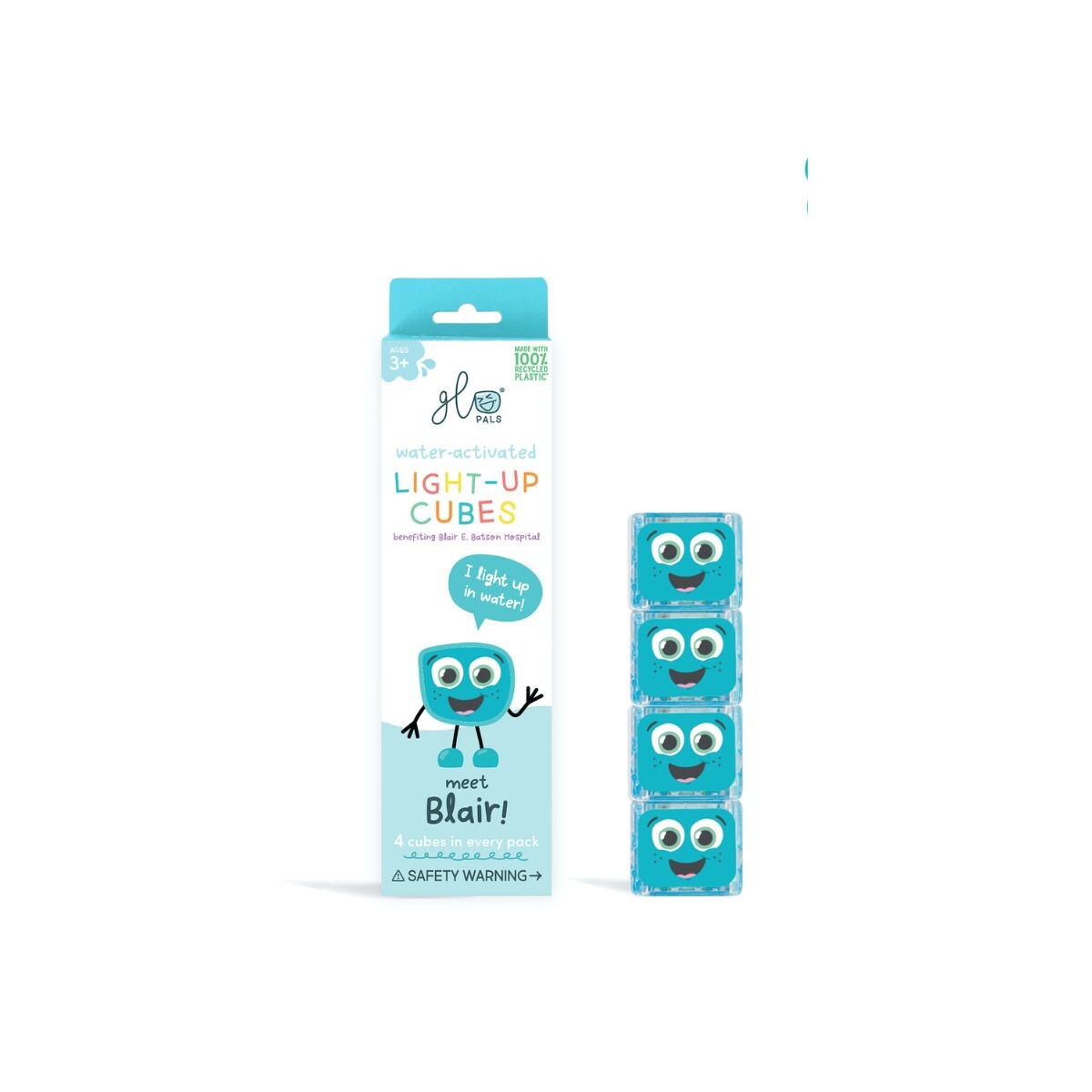 GP-FIN-4PK - Set De 4 Cubos Glo Pals Blair Azul 