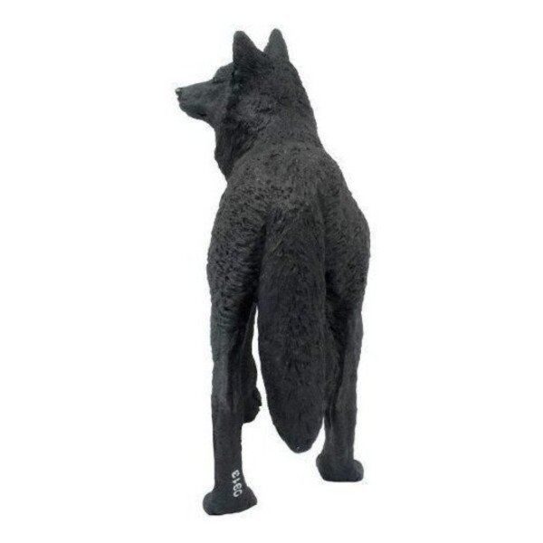 Figura Safari Lobo Negro Salvaje Coleccionable Tipo Perro Figura Safari Lobo Negro Salvaje Coleccionable Tipo Perro