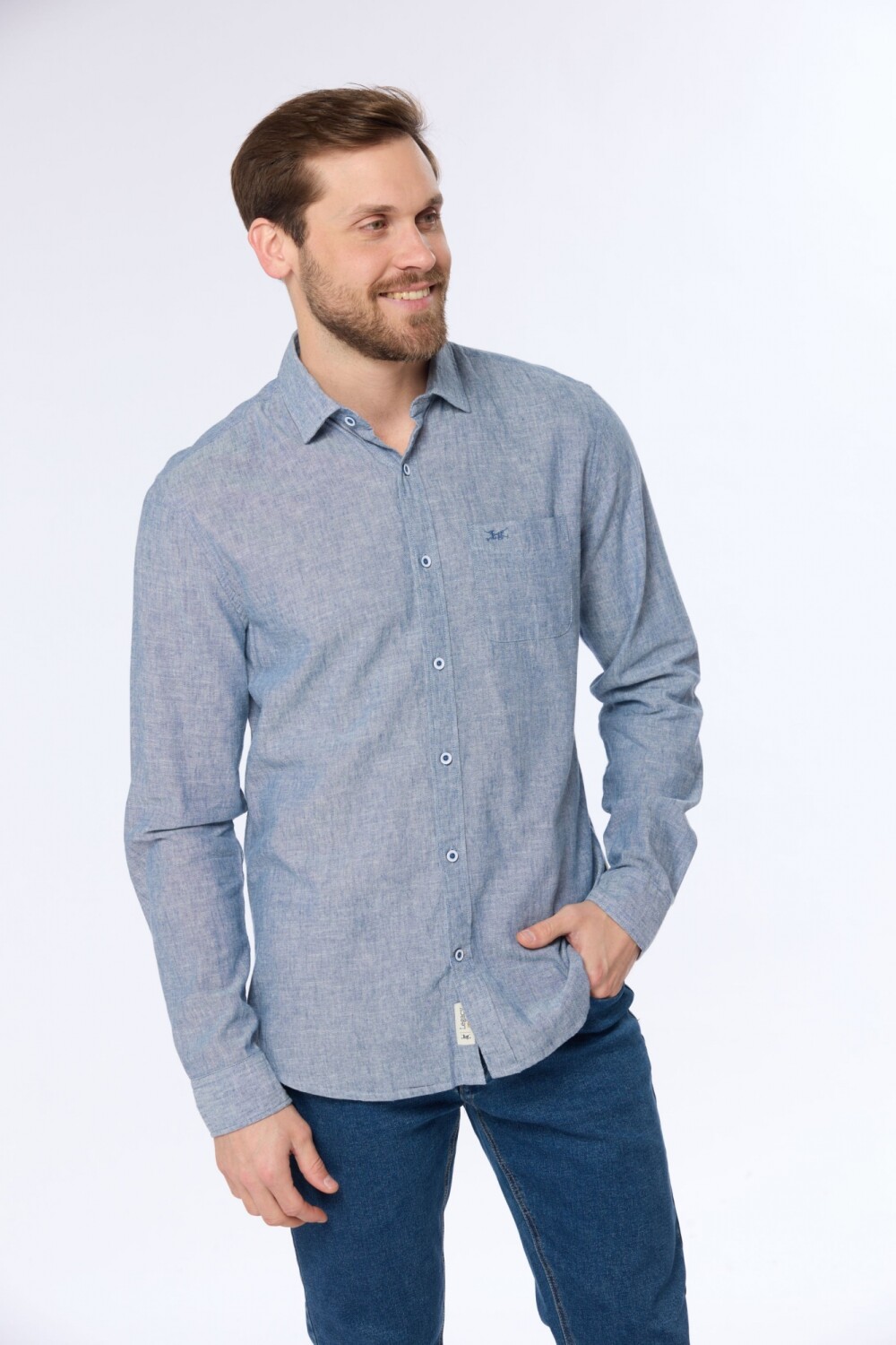 CAMISA DE LINO Denim