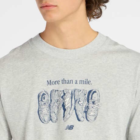 Remera New Balance de hombre - MT61778SAG GREY