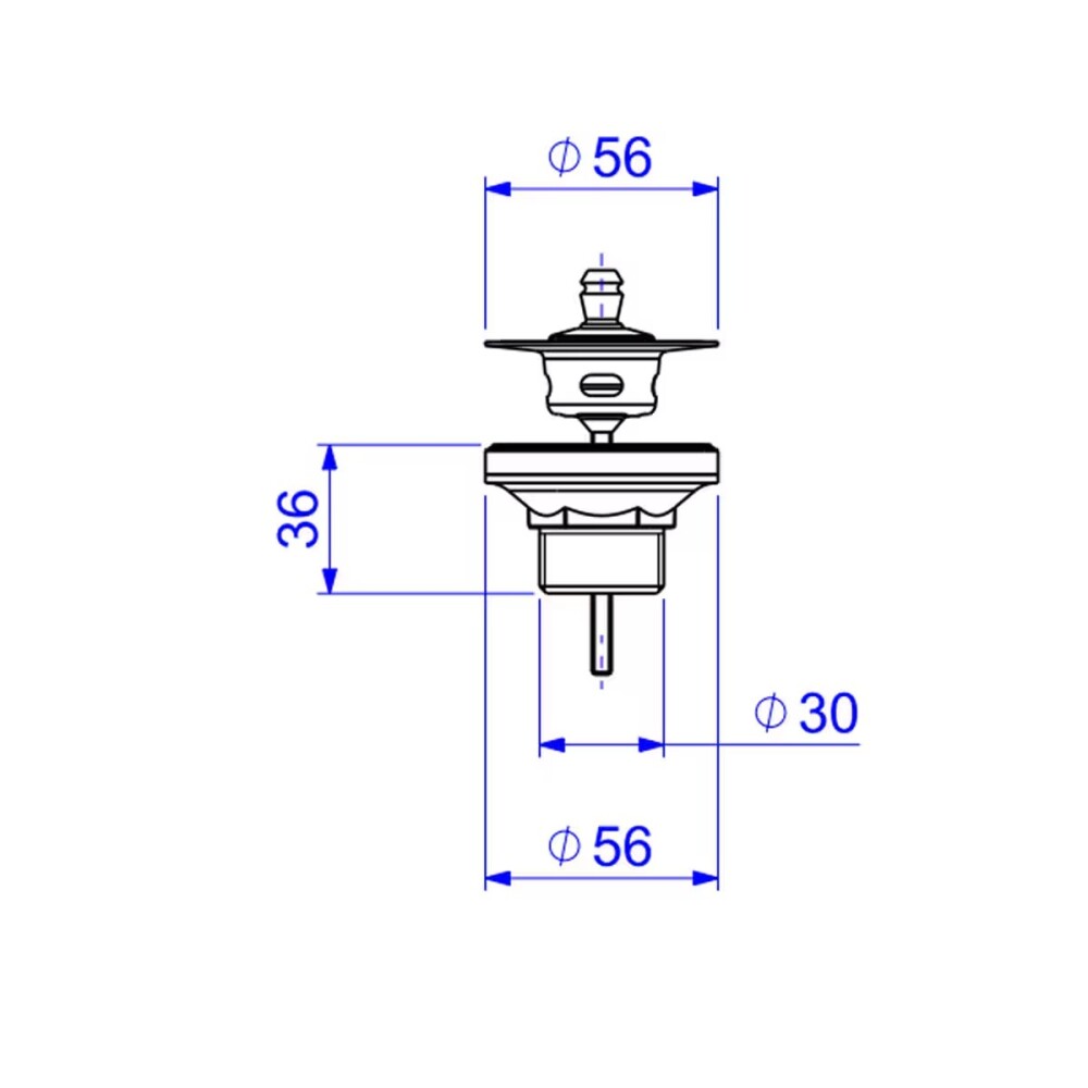 Válvula de lavatorio bronce tapa cromada Deca Válvula De Lavatorio Bronce Tapa Cromada Deca