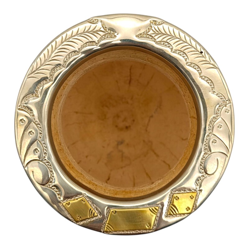 MATE IMPERIAL NACIONAL - ALPACA Y BRONCE - MTIM55 negrouniforme