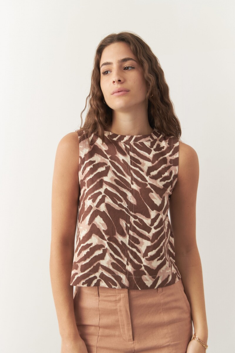 TOP BRITA PRINT Animal Print