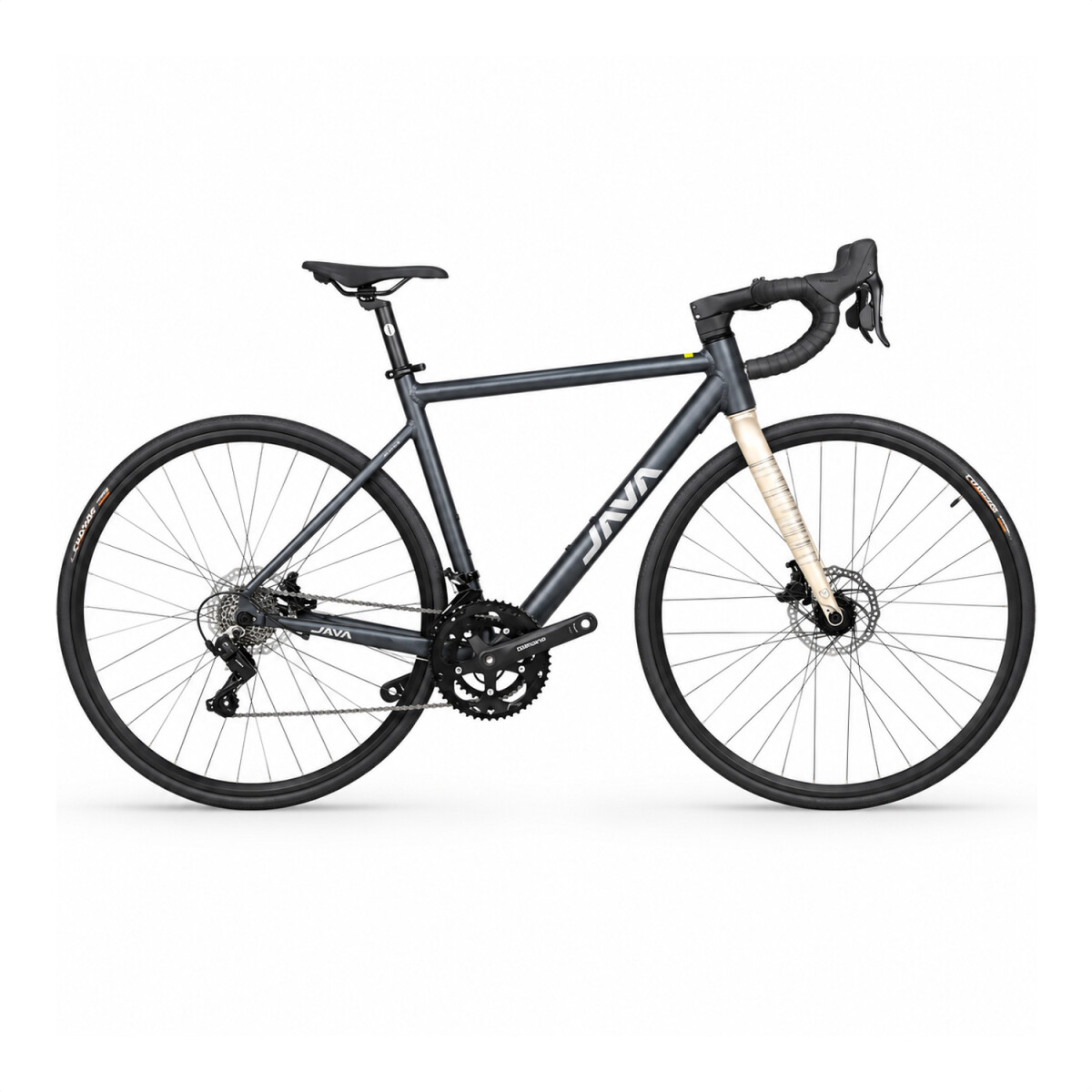 Bicicleta De Ruta Java Rápida 14v Talle M - GRIS 