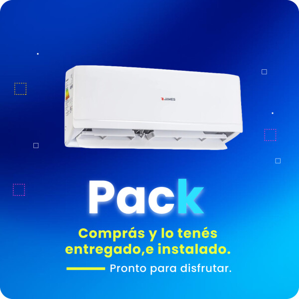 Pack Aire Acondicionado James12000 BTU AAM-12 INF-INV (CH) + Instalación Pack Aire Acondicionado James12000 BTU AAM-12 INF-INV (CH) + Instalación