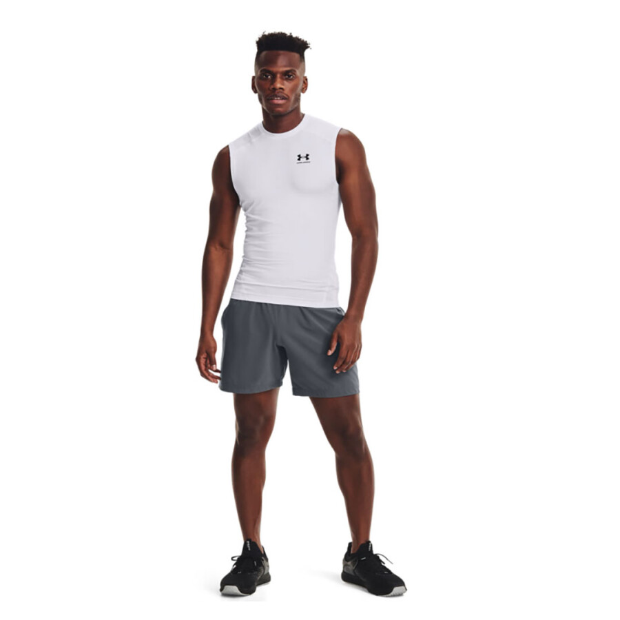 Remera de Hombre Under Armour Heatgear Compression Sleeveless Blanco