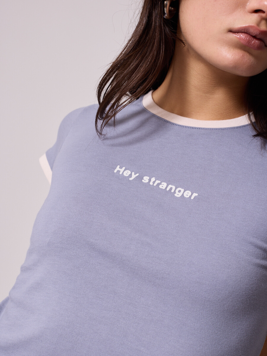 T-SHIRT CATIN DIXIE Gris Claro