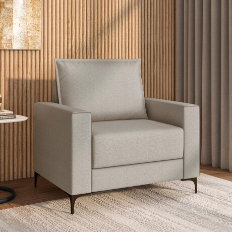 Sofá sillón 1 cuerpo - Patas en metal Sofá sillón 1 cuerpo - Patas en metal