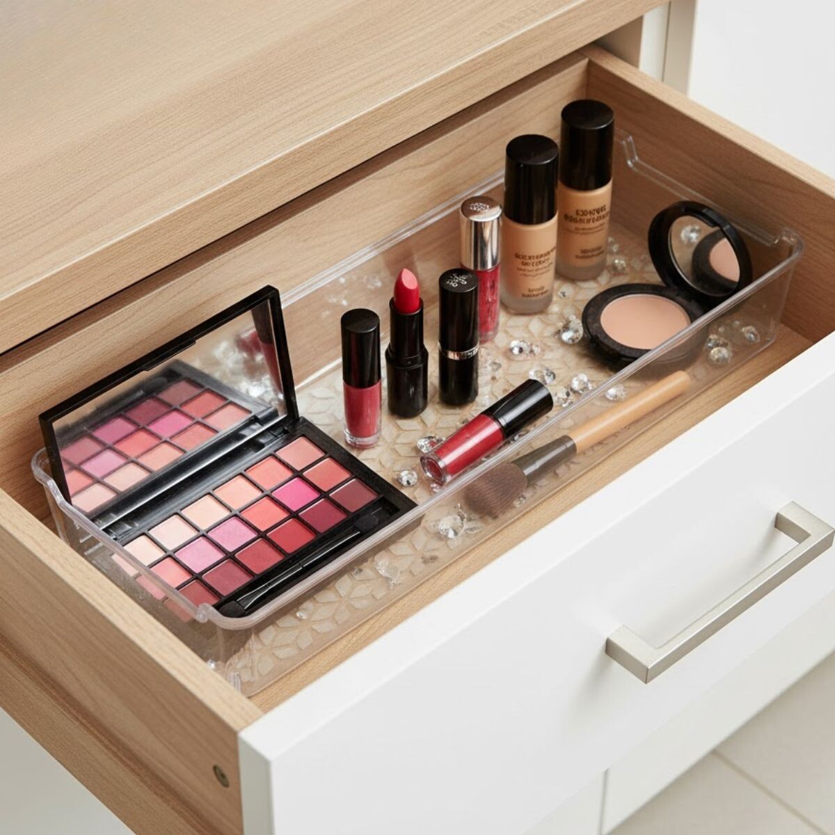 Caja organizadora 12,5 x 34cm - TRANSPARENTE 