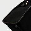 Cartera de Mano The Roots En Cuero Gamuza Negro