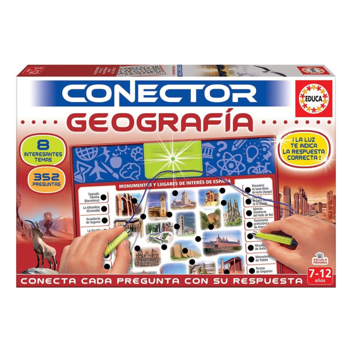 Puzzle Conector Geografía Rompecabezas Didactico Educa 