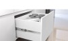 Bajo mesada 120 cm - 1 Puerta Basculante 4 cajónes - Rainha Blanco