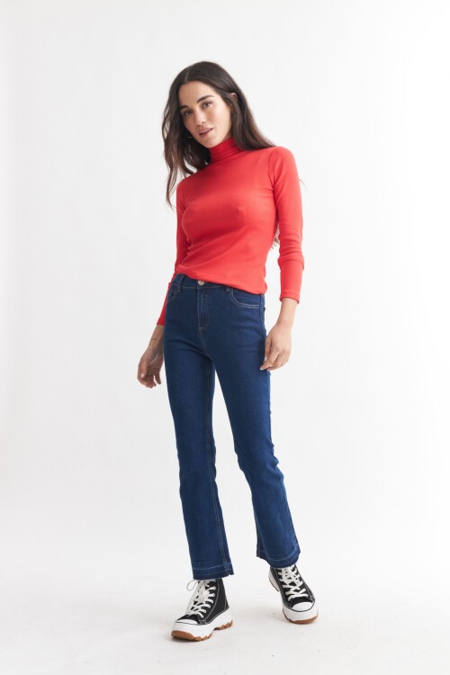 Jean Flared Cropped AZUL