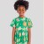 Vestido Casual. Verde Trebol