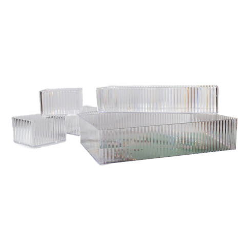 Organizador Acrilico Transparente 4 divisiones 26*17*6cm Organizador Acrilico Transparente 4 Divisiones 26*17*6cm