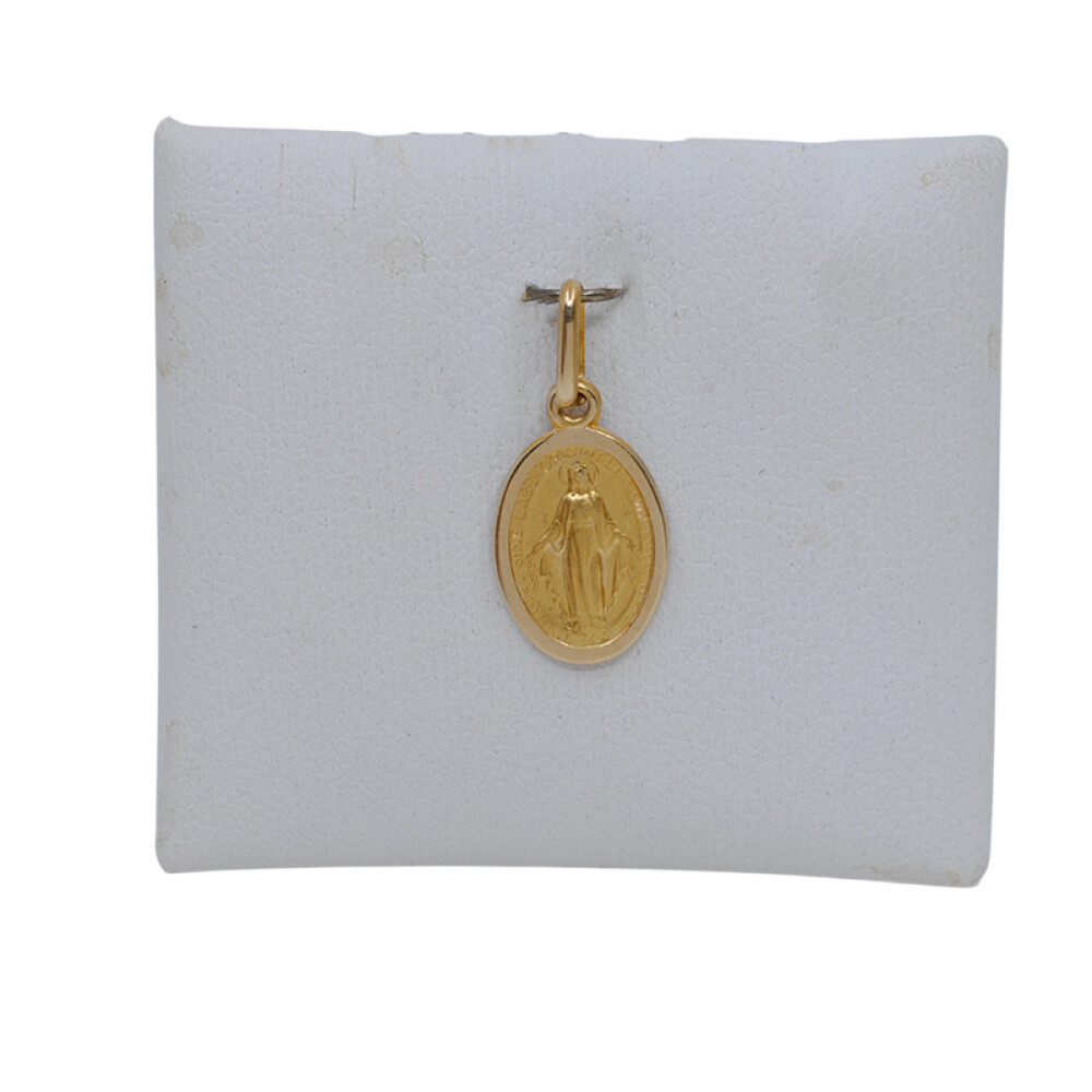 Medalla oro 18k Milagrosa 12mm x 8mm Medalla oro 18k Milagrosa 12mm x 8mm
