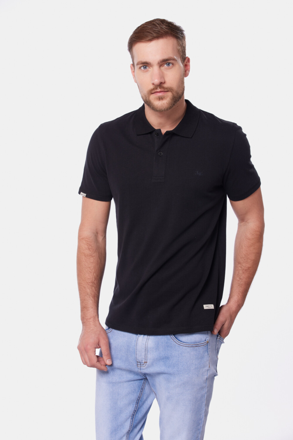 REMERA POLO JERSEY LISA Negro