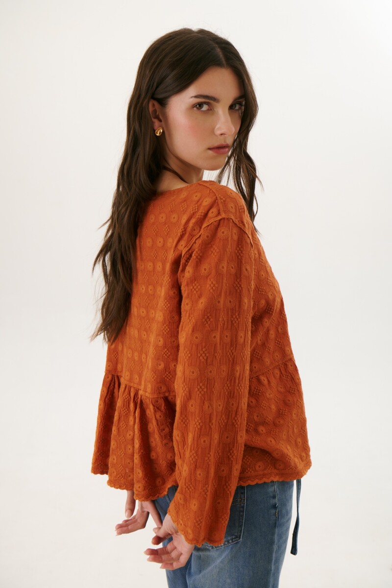CAMISA BOHEME BRICK