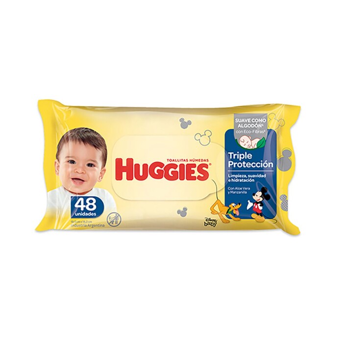 HUGGIES TOALLA HUM CLASSIC NF PACK X 48 única
