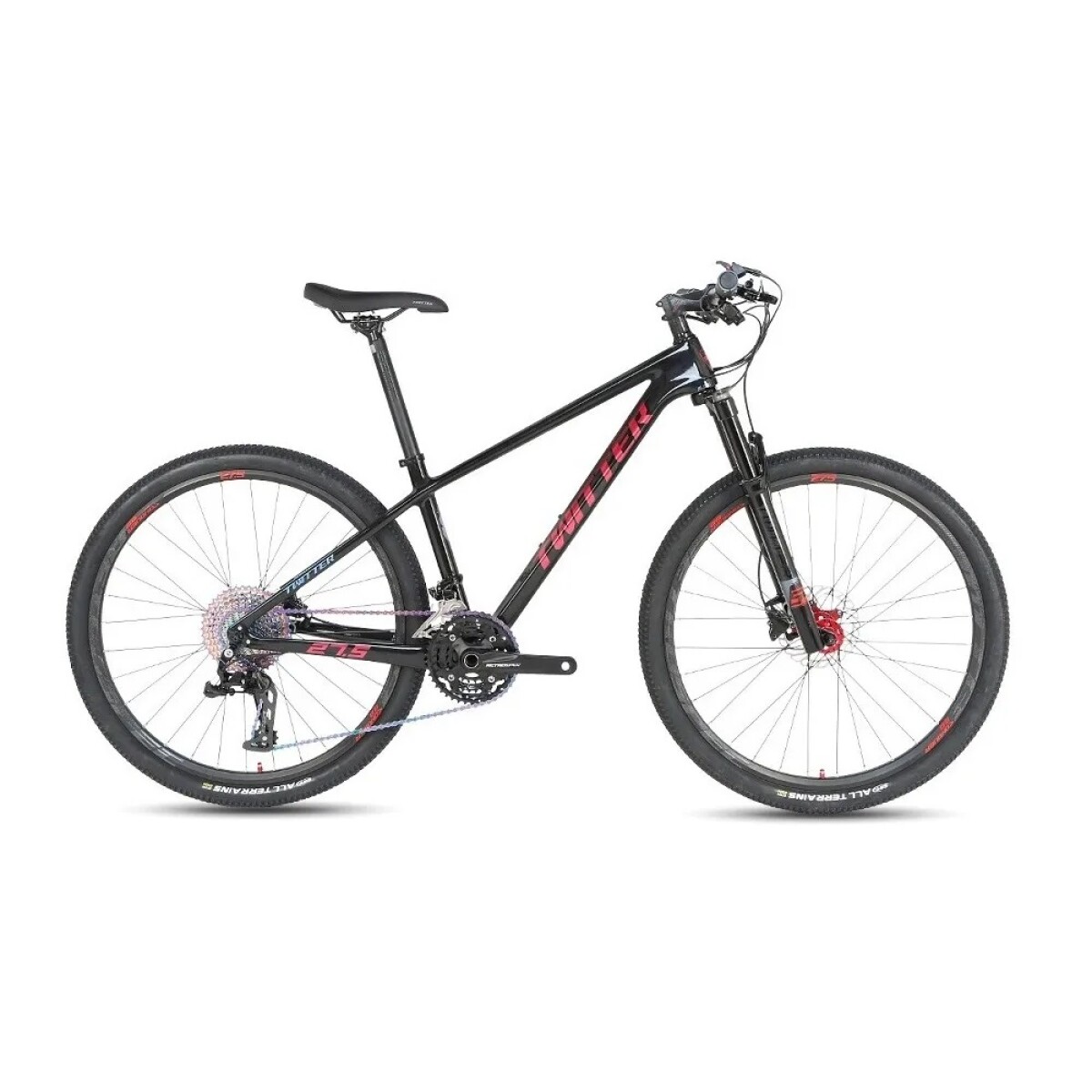 Bicicleta Montaña TWITTER Leopard Rodado 29 12S*2/T19 - Black 