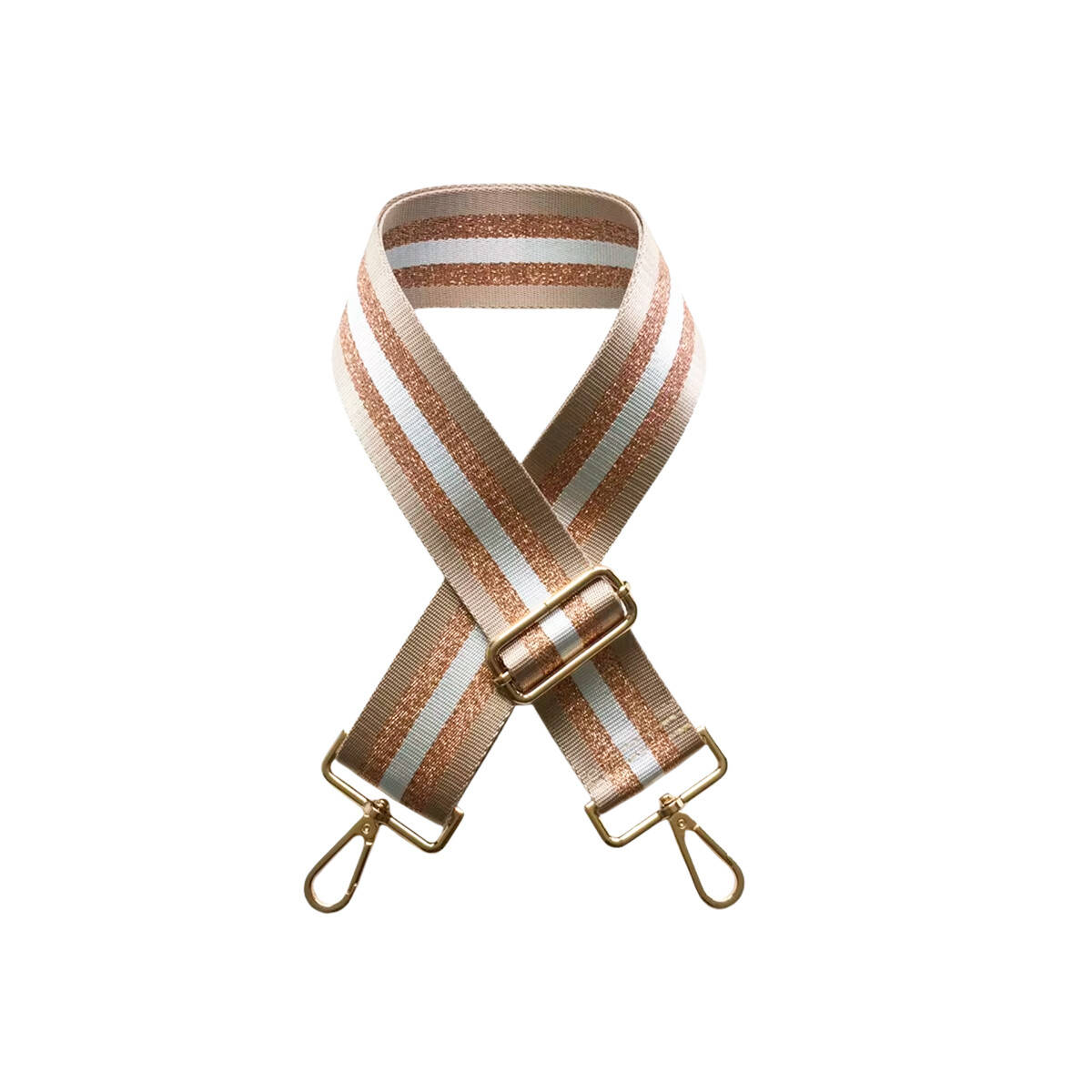 Correa para bolso color beige/dorado 