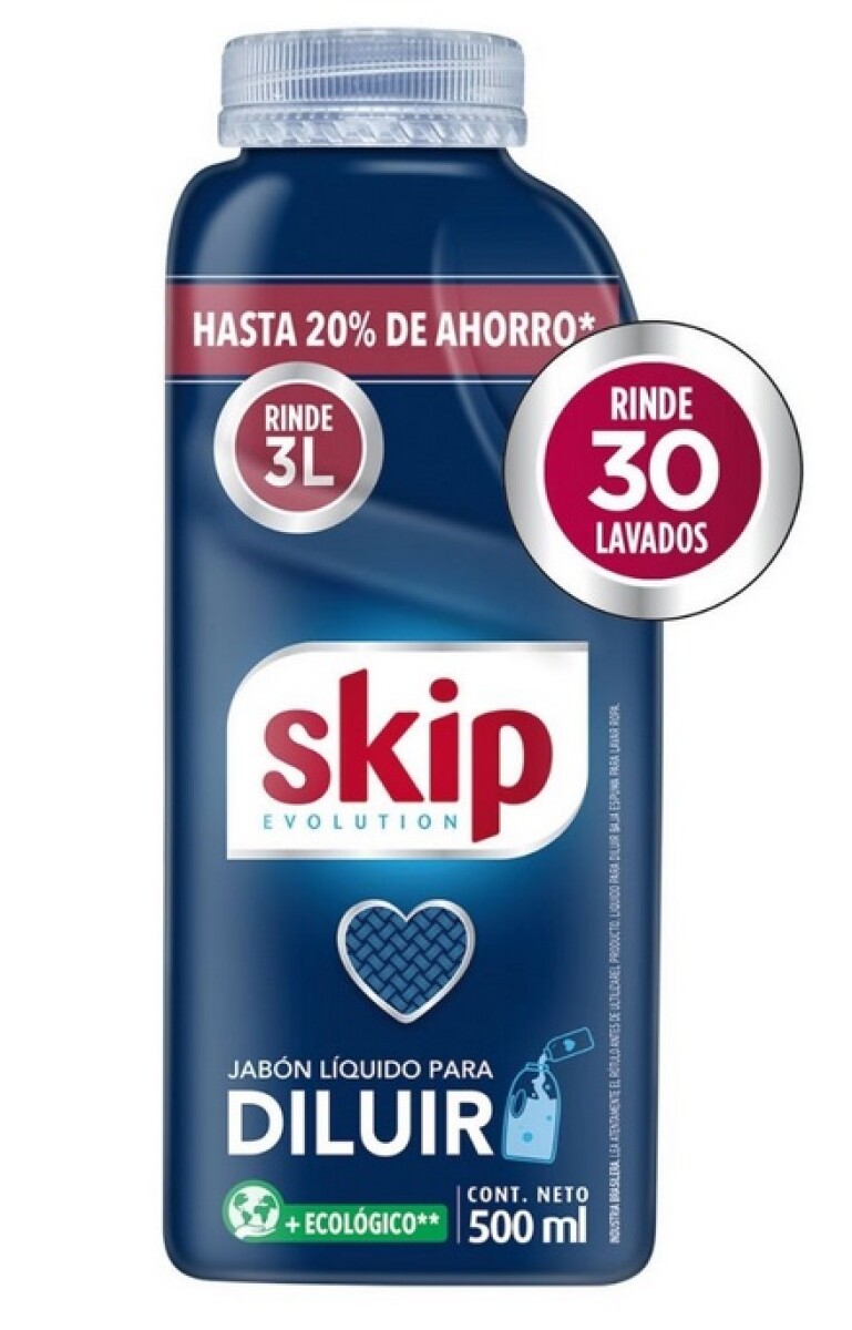 Detergente líquido SKIP para diluir botella 500ml 