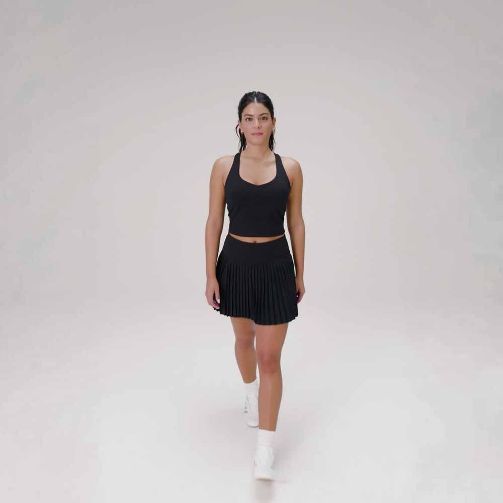 Tank Anywhere Cropped Built-In Tank Mujer Classic White
