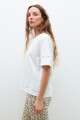 Remera con vainillas blanco
