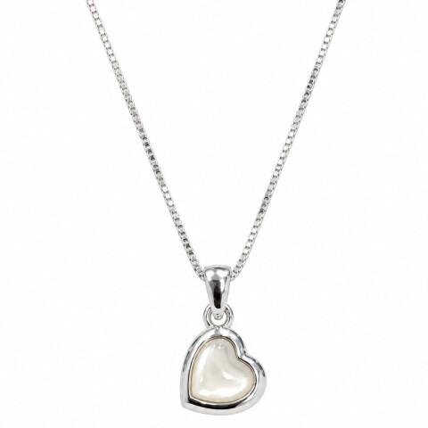 Cadena y colgante corazón con Nácar Cadena y colgante corazón con Nácar