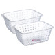 Set x2 Canasto grande 5,2 lts TRANSPARENTE