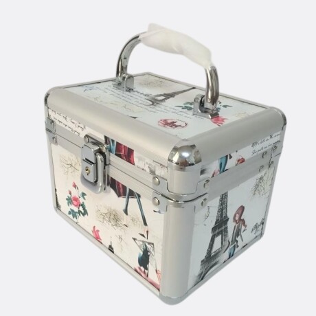 Maletín De Aluminio Cosmetiquero Diseño París Maletín De Aluminio Cosmetiquero Diseño París