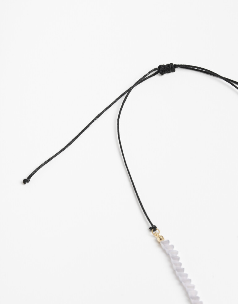 Collares Cortos Canutillos Collar Corto Beads Dije Cactus - Naranja Medio