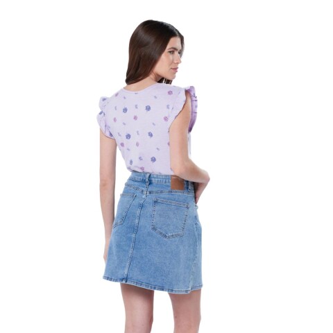 POLLERA XS-XXXL AZUL CLARO