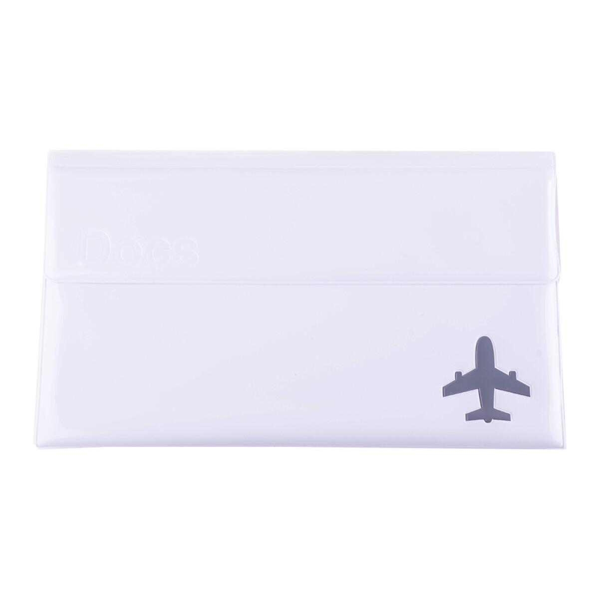 Porta Documentos Para Viaje Avión Gris 