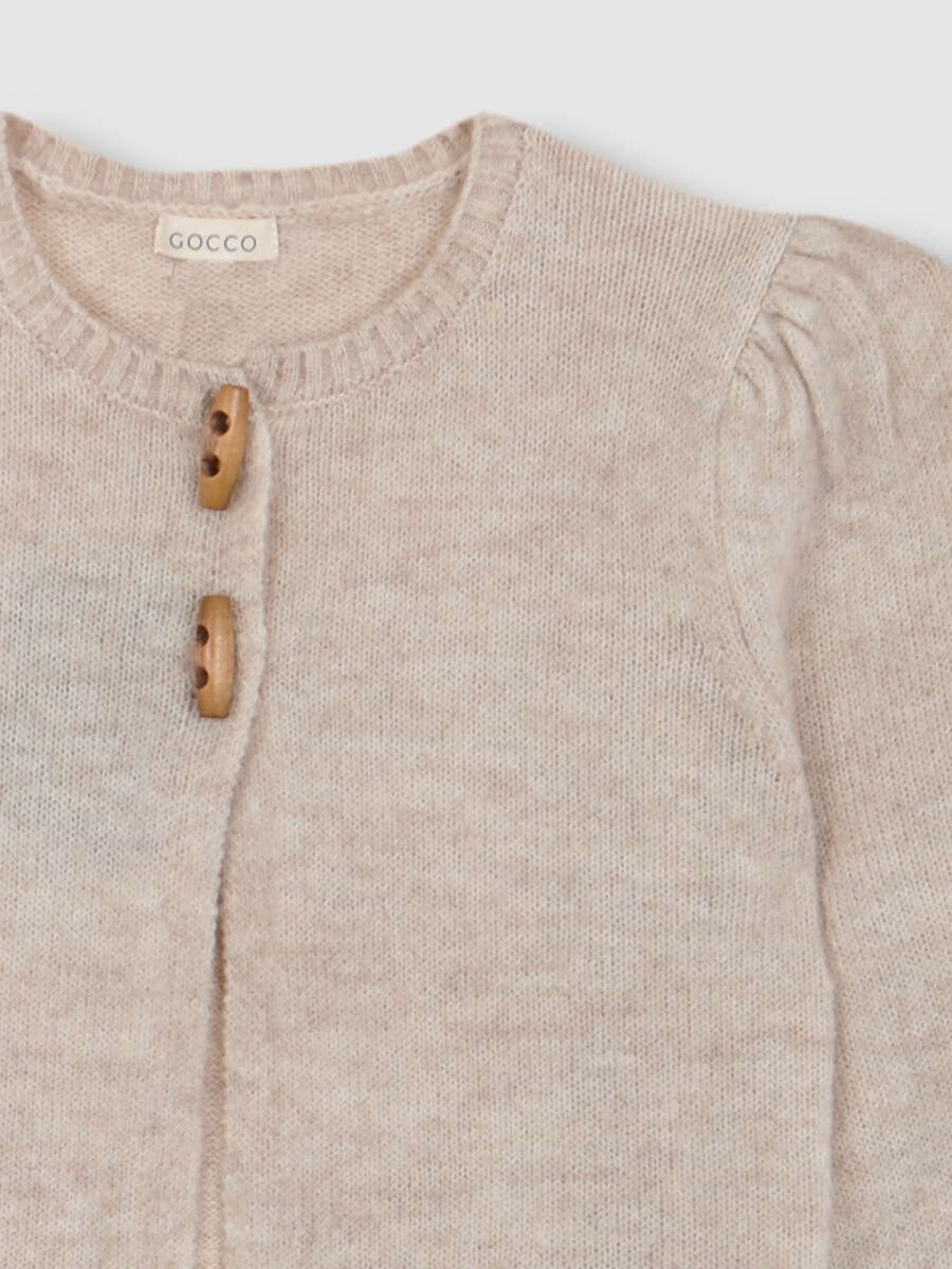 Chaqueta Con Boton De Trenca Piedra Melange