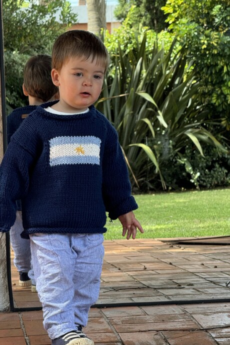 Sweater Flag Guri Argentina Azul