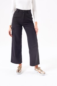 Cargo Wide Leg Negro Negro