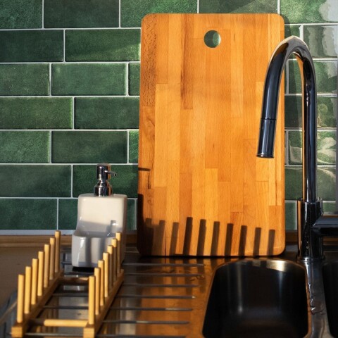 Azulejos adhesivos para cocina baño diseño ladrillo 10uds Verde