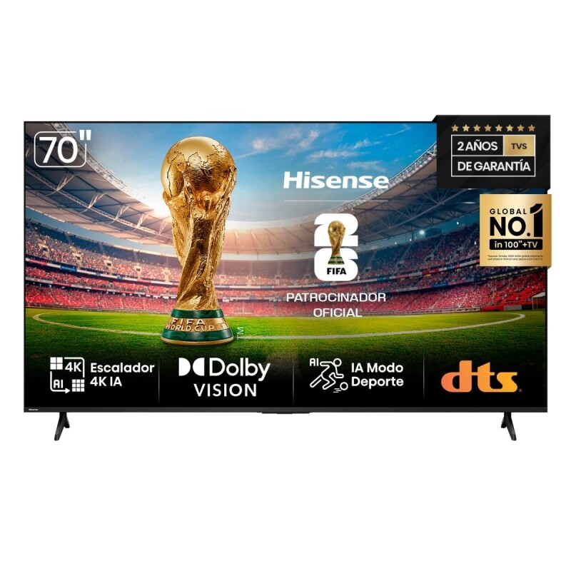 SMART TV HISENSE 70" SERIE A6N 4K ULTRA UHD SMART TV HISENSE 70" SERIE A6N 4K ULTRA UHD