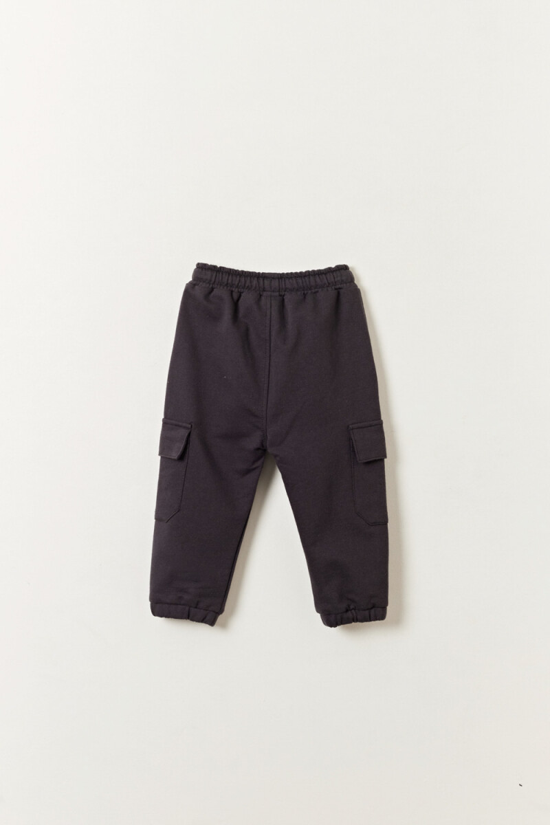 Pantalón deportivo cargo Negro