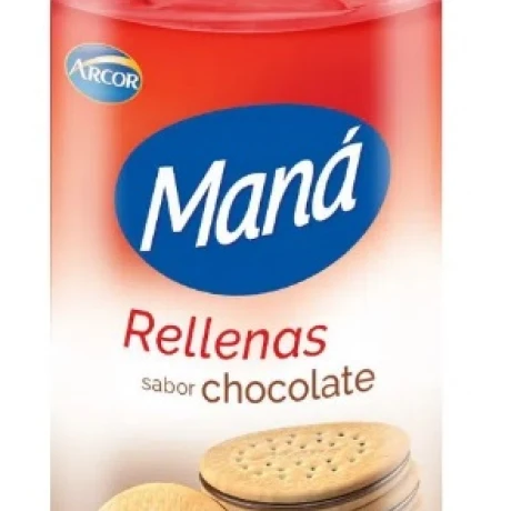 GALLETA RELLENA CHOCOLATE MANA 165 GRS GALLETA RELLENA CHOCOLATE MANA 165 GRS