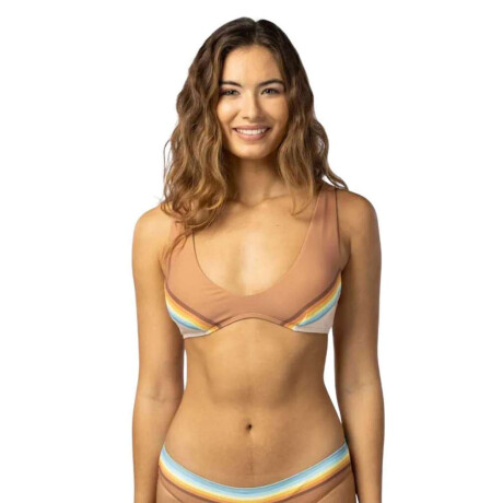 Bikini Rip Curl Sunrise Stripe Trilette Marrón