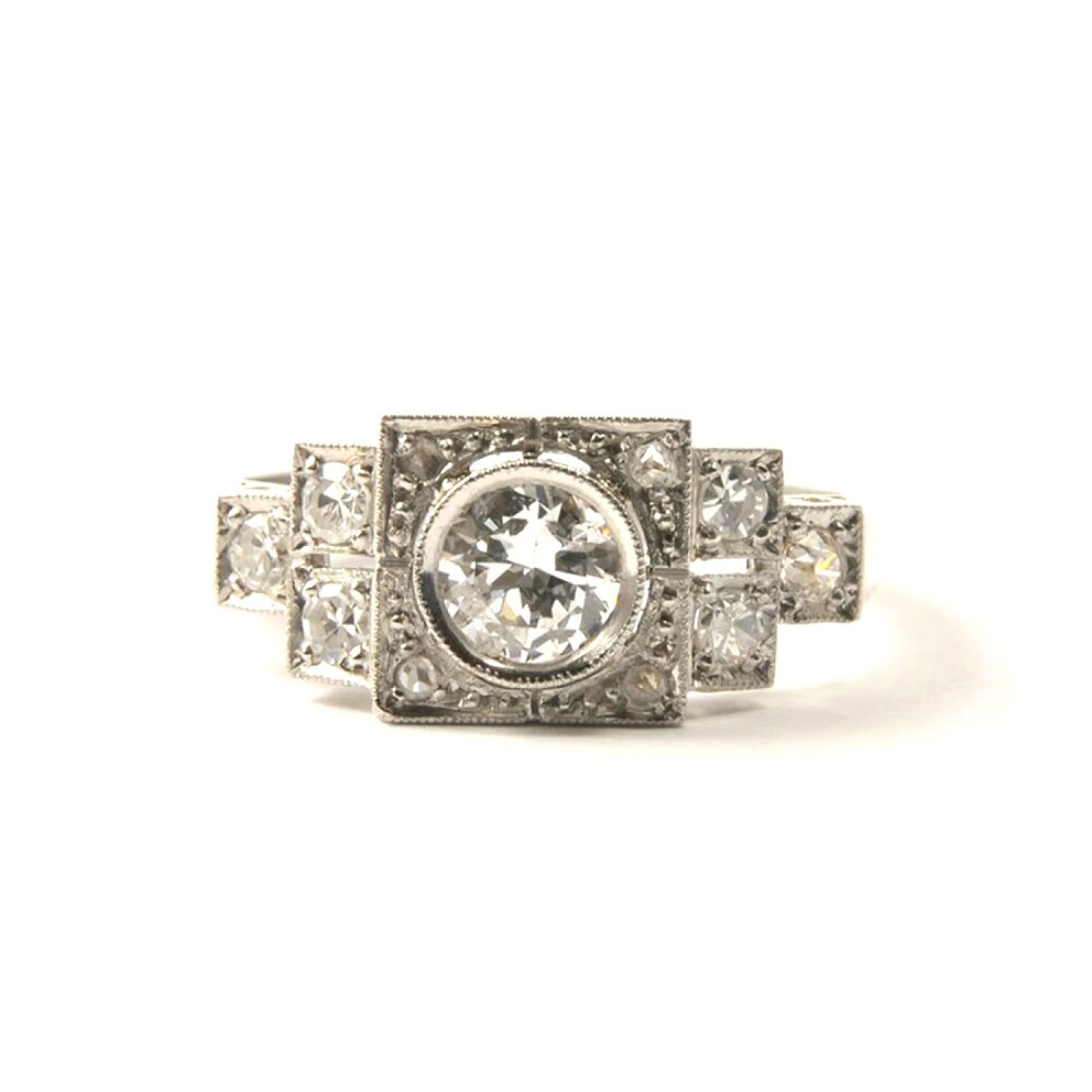 Anillo Platino Y Brillantes Anillo Platino Y Brillantes